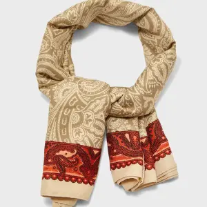 Paisley Print Silky Scarf