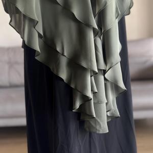 Three Layer Oval Khimar Chiffon Hijab