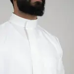 Al-Aseel Men's Thobe: Zipper (Plain)